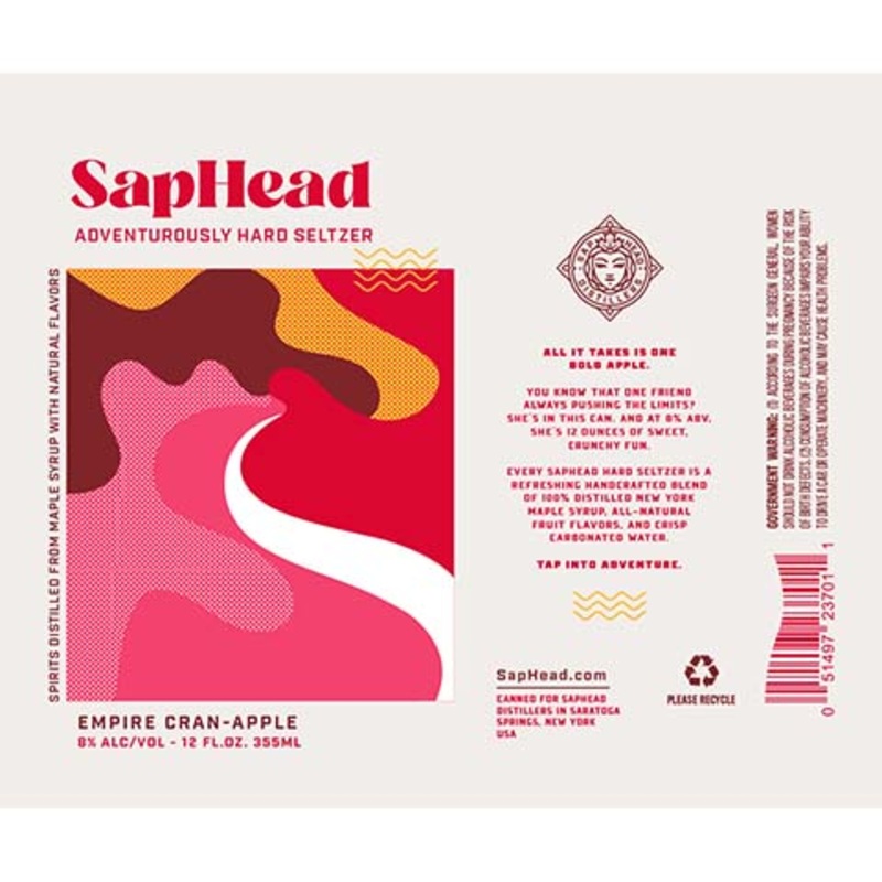 Saphead Empire Cran-Apple Hard Seltzer 12OZ SINGLE CAN