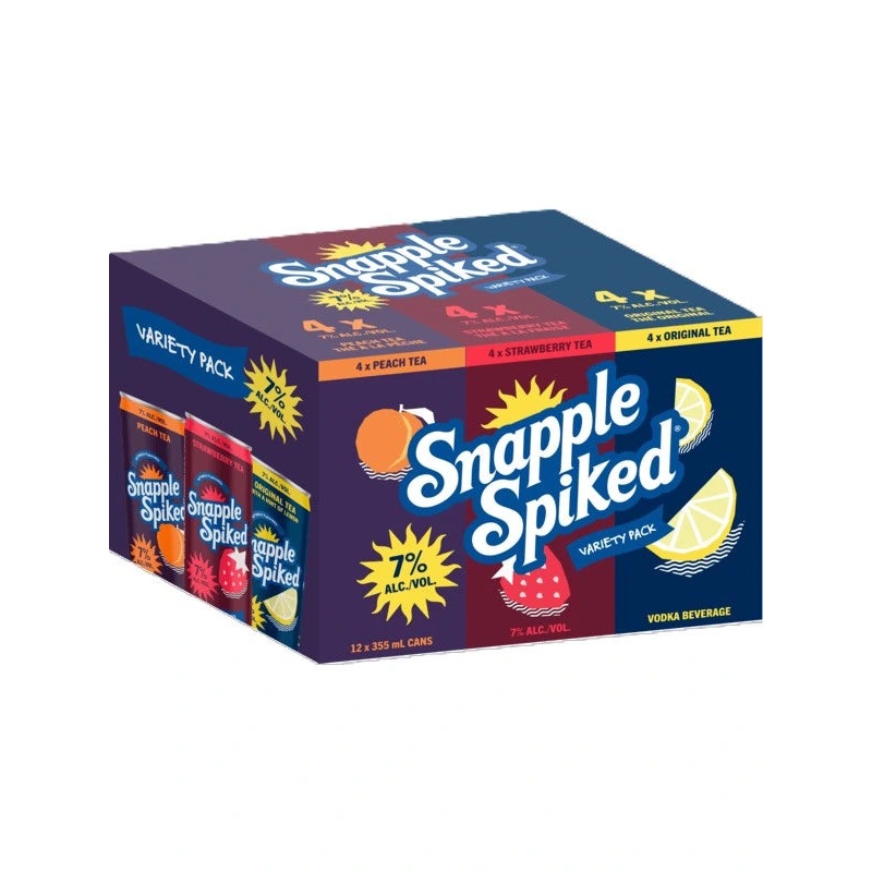 SNAPPLE SPIKED 7% VARIETY PACK 341ML 12PK CAN @ Sage Hill [1056594] 4092 ml