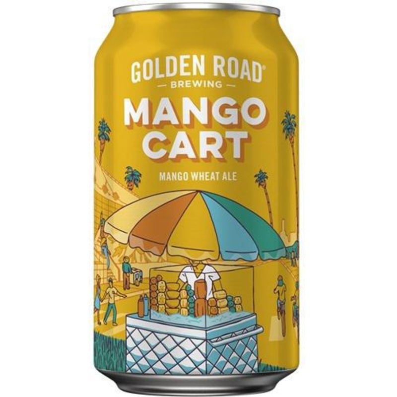 Beer Golden Road Brewing 12p Mango Cart Wheat Ale 02084
