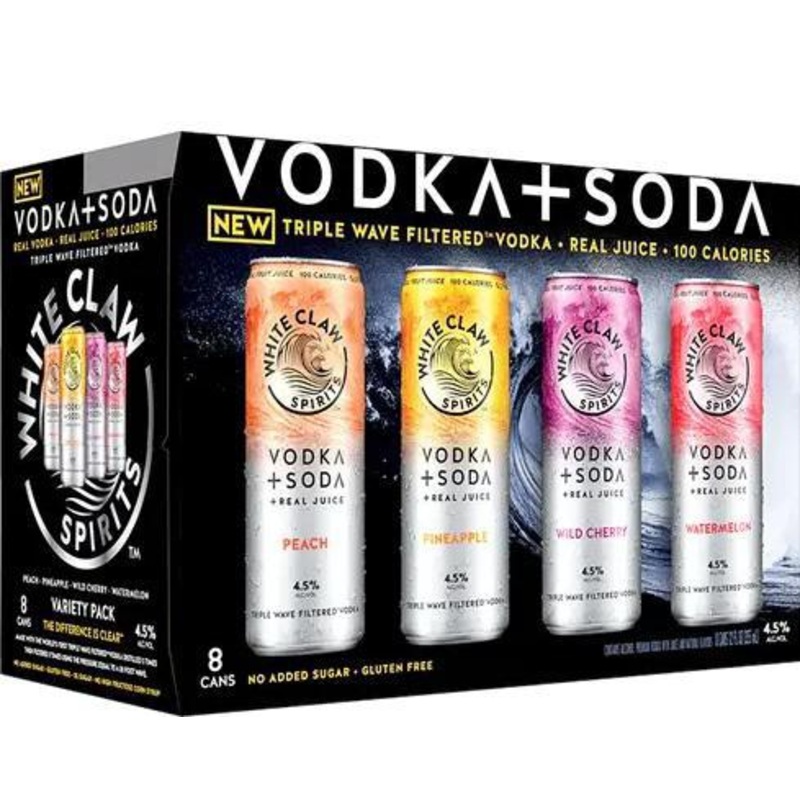 Cocktail White Claw 8pk Vodka Soda Variety