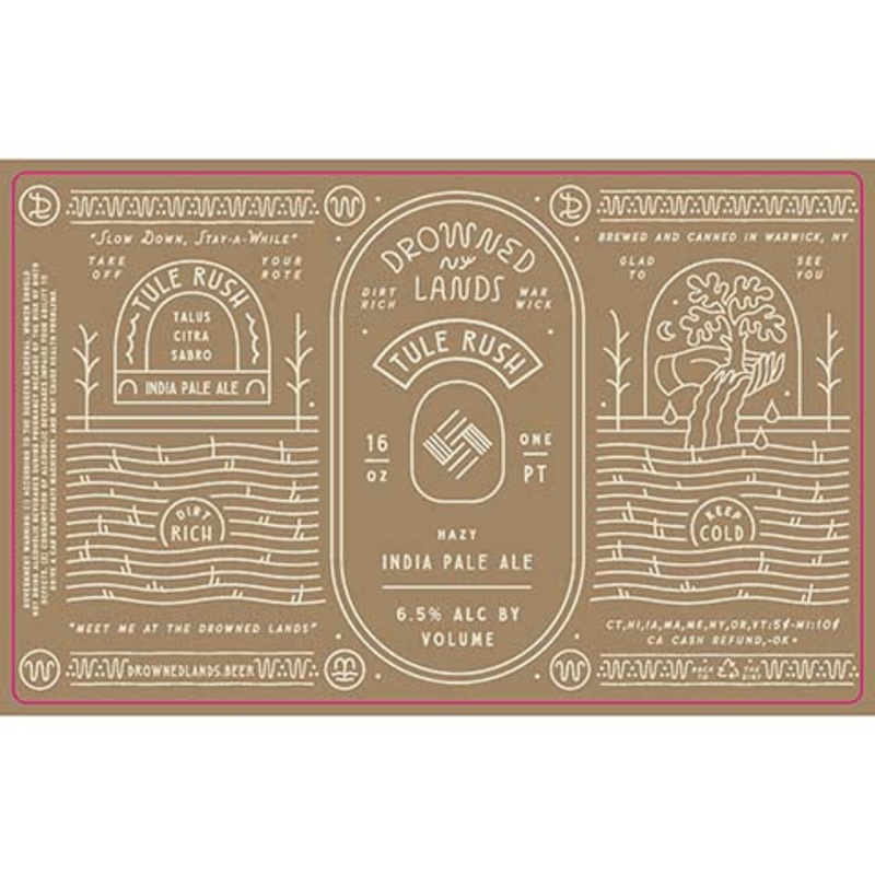 Drowned Lands Tule Rush Hazy IPA 16OZ SINGLE CAN
