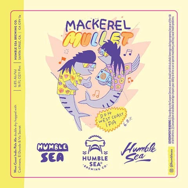 Humble Sea Mackerel Mullet DDH West Coast IPA 16OZ SINGLE CAN