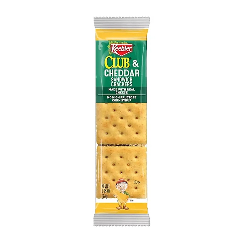 Keebler Sandwich Crackers Club Cheddar