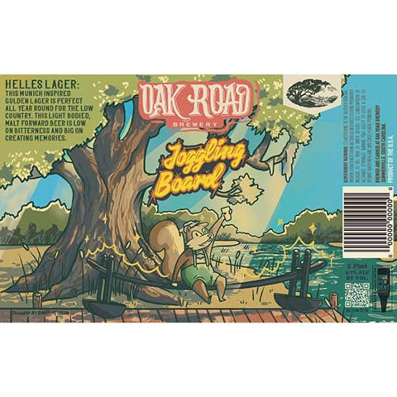 Oak Road Joggling Board Helles Lager 16OZ SINGLE CAN
