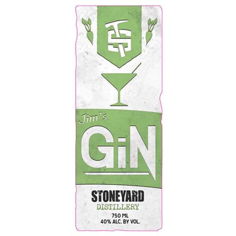Stoneyard Jim's Gin 750ML BTL