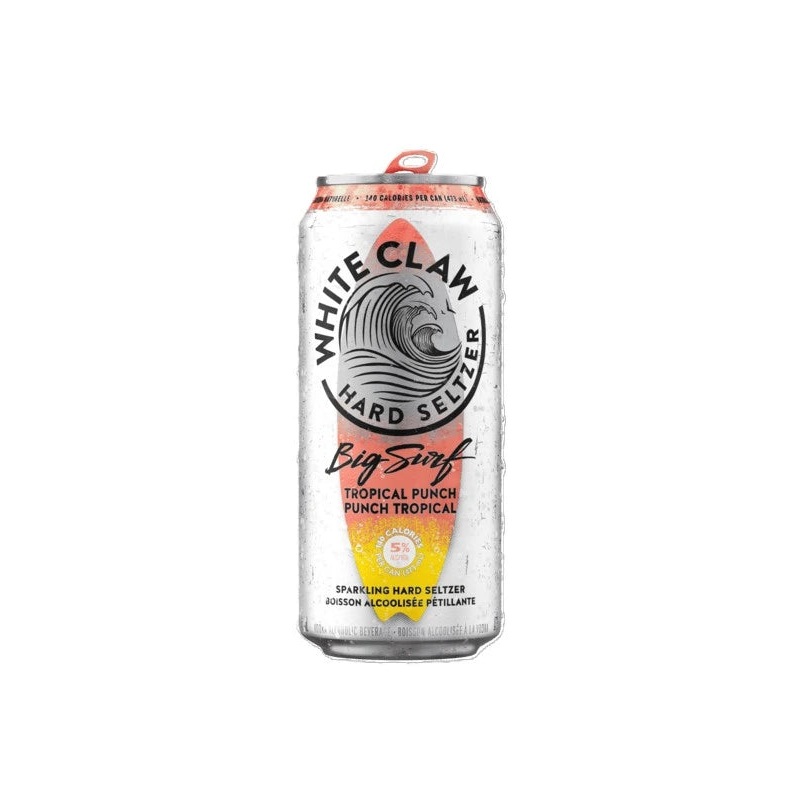 WHITE CLAW HARD SELTZER BIG SURF TROPICAL PUNCH 473ML CAN @ Airdrie [1056596] 473 ml