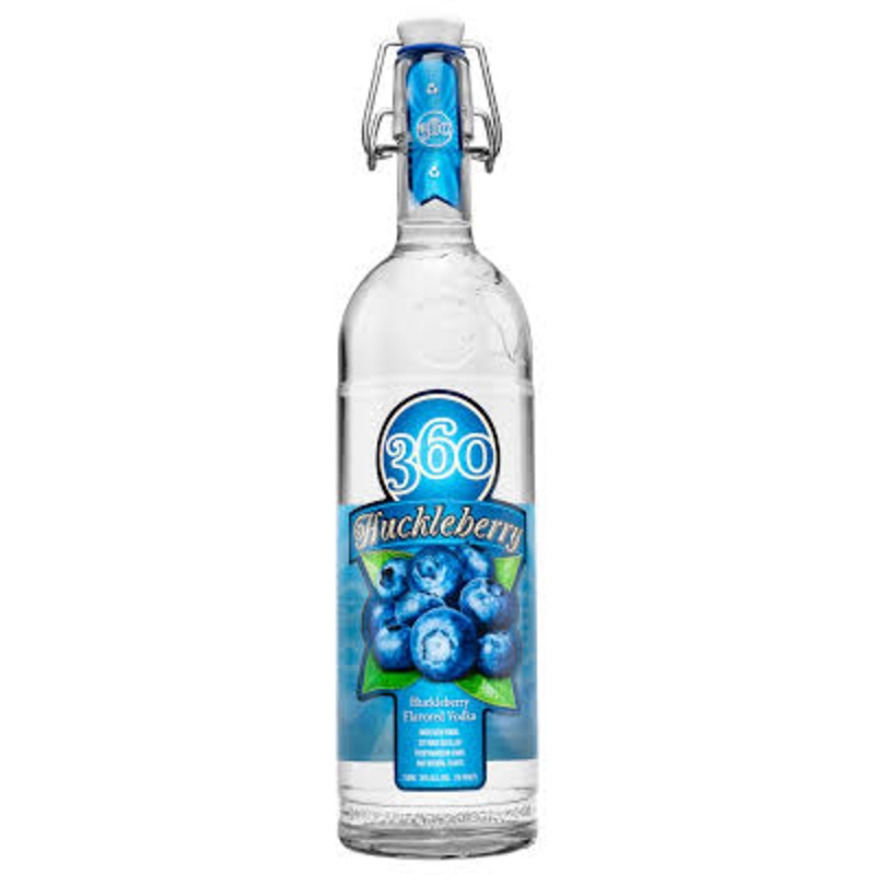 360 HUCKLEBERRY VODKA 750 ML