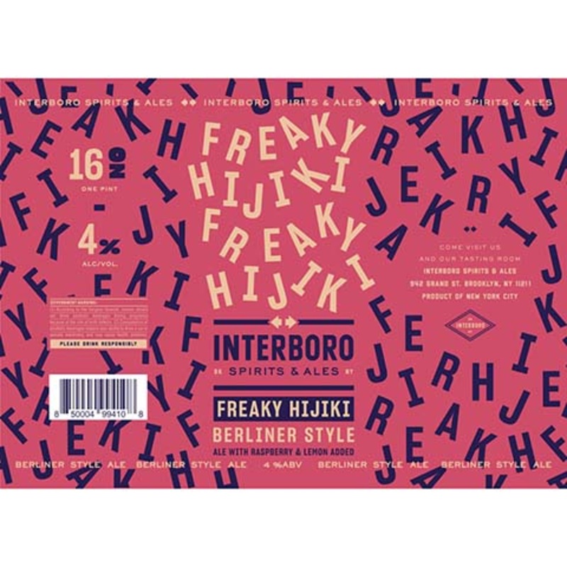 Interboro Freaky Hijiki Berliner Style Ale 16OZ SINGLE CAN