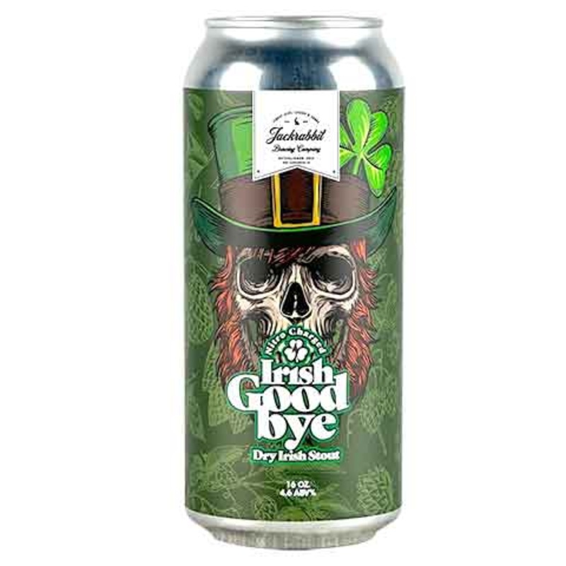 Jackrabbit Irish Goodbye Nitro Dry Irish Stout 16OZ SINGLE CAN
