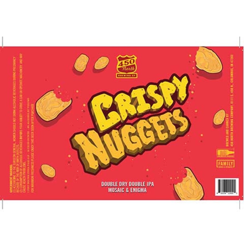 450 North Crispy Nuggets Double Dry DIPA 16OZ SINGLE CAN
