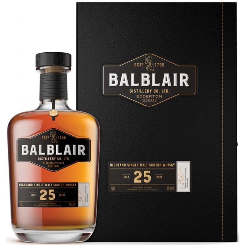 BALBLAIR SINGLE MALT SCOTCH 25 YR 92 750ML 750ML