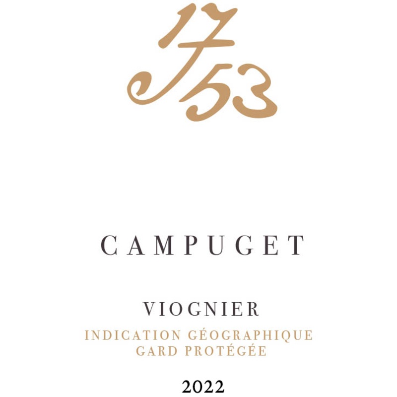 CH DE CAMPUGET 1753 VIOGNIER 2022 750 mL