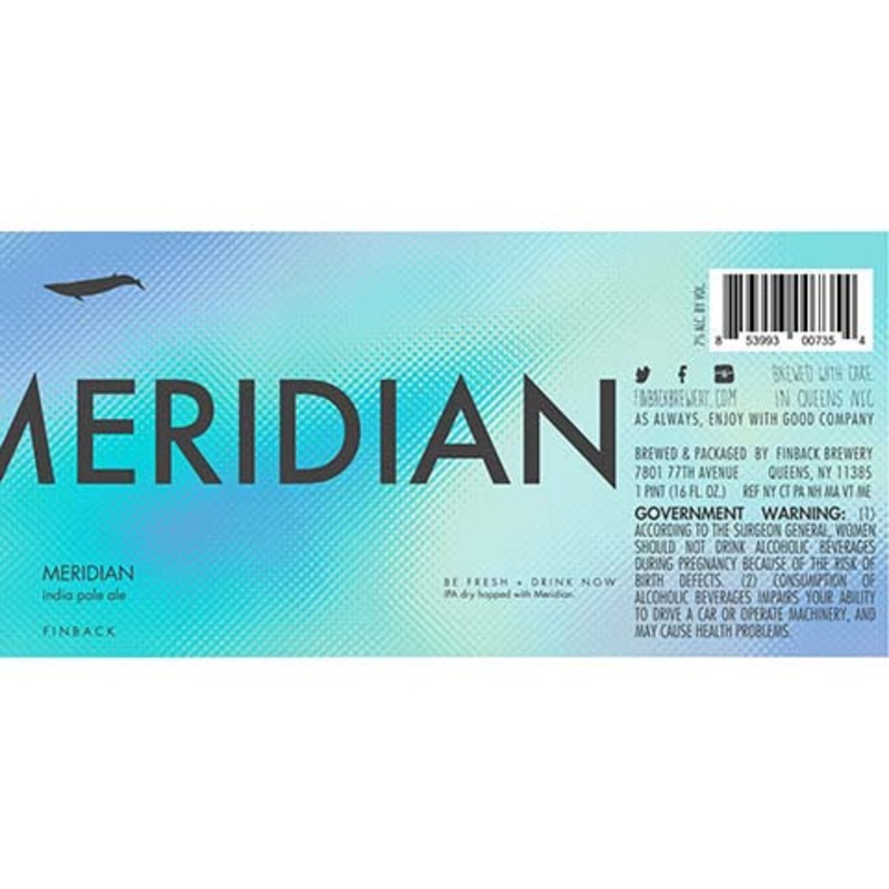 Finback Meridian IPA 16OZ SINGLE CAN