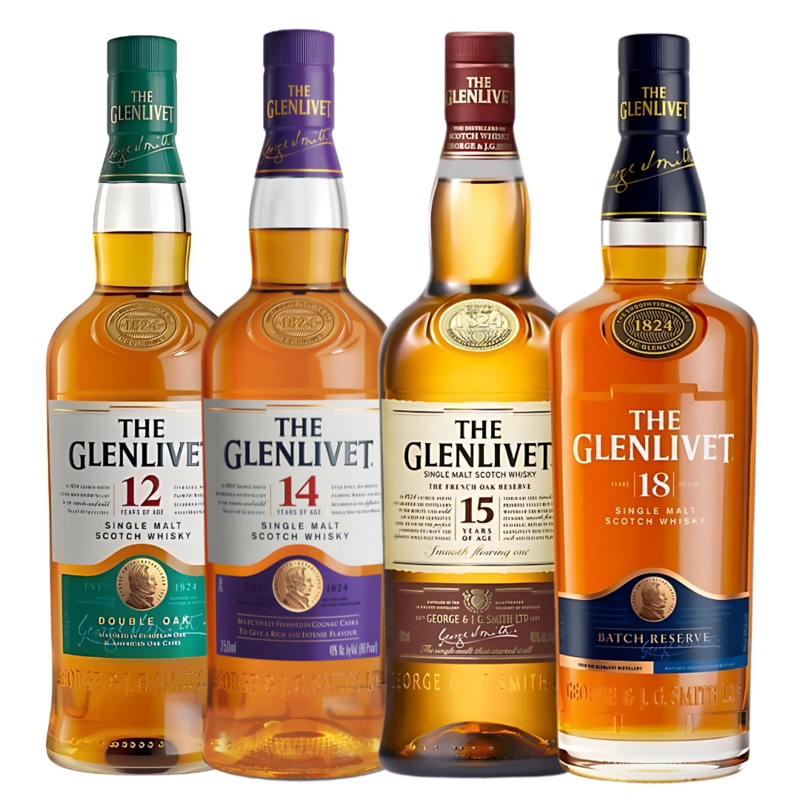 Glenlivet Legacy Series Bundle: 12, 14, 15 & 18 Year Old Collection