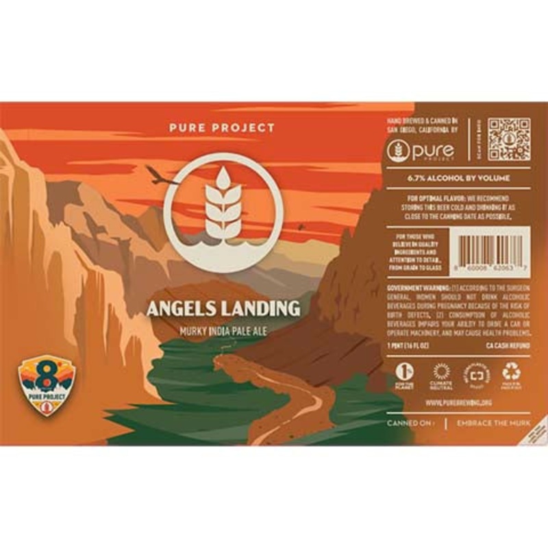 Pure Project Angels Landing Murky IPA 16OZ SINGLE CAN