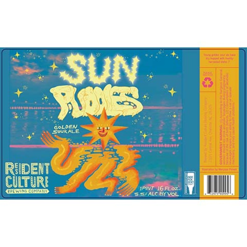 Resident Culture Sun Puddles Golden Sour Ale 16OZ SINGLE CAN