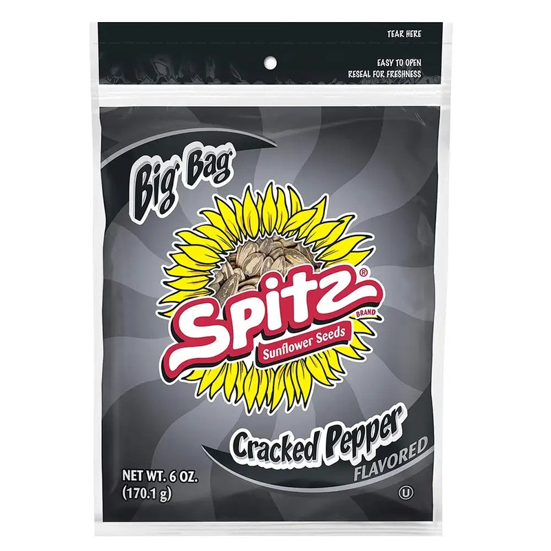 Spitz Sunflower Seeds Cracked Pepper (6oz bag)