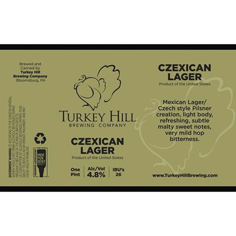 Turkey Hill Czexican Lager 16OZ SINGLE CAN