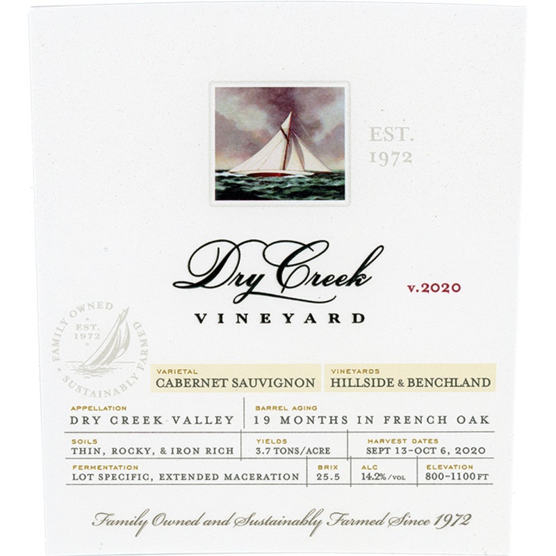 DRY CREEK CABERNET SAUVIGNON 2020 375 mL