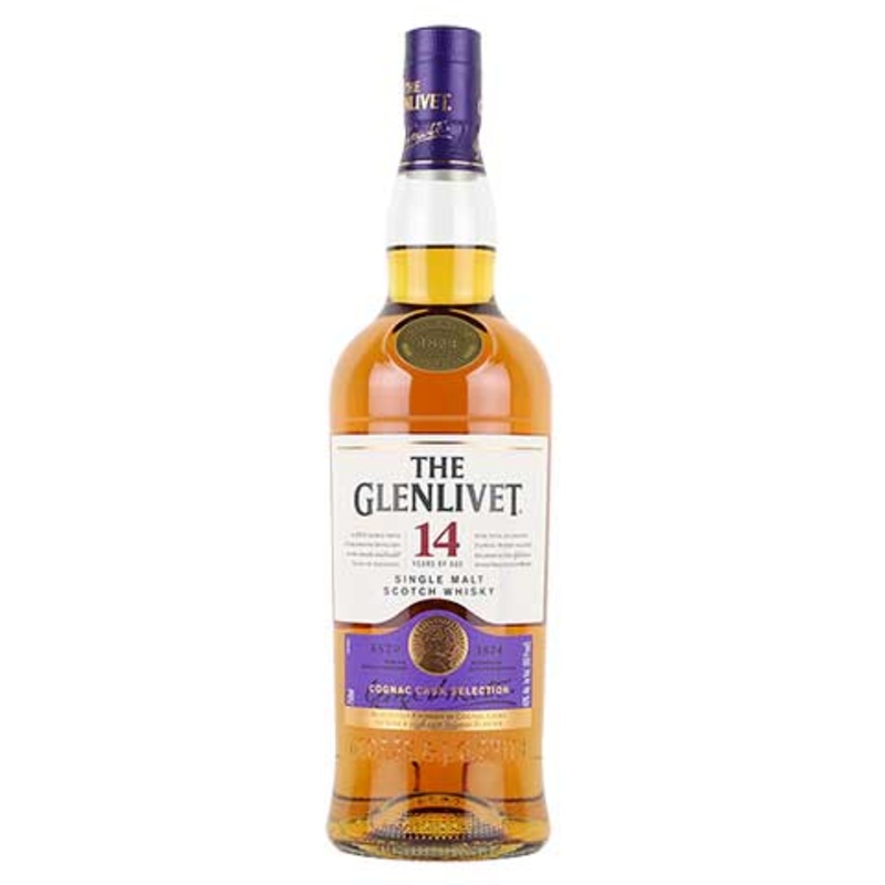 Glenlivet 14yr Cognac Cask Selection Single Malt Scotch Whisky 750ML BTL