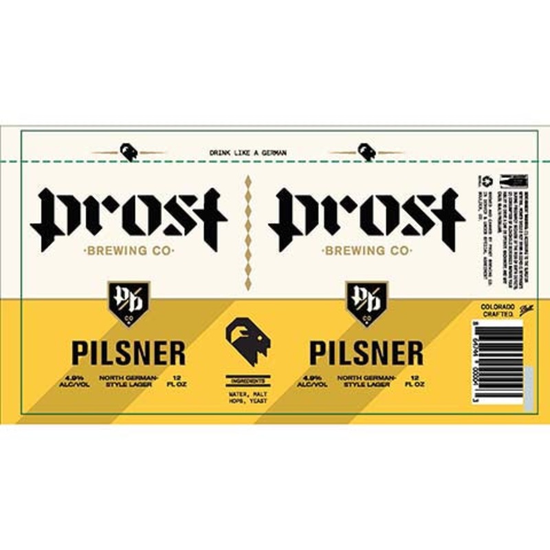 Prost Pilsner Lager 12OZ SINGLE CAN
