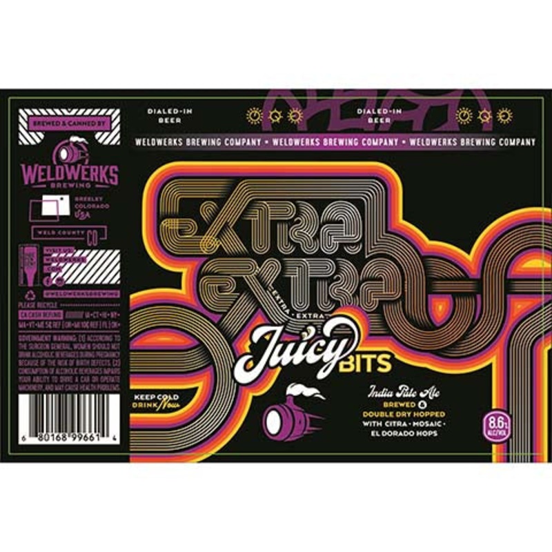 Weldwerks Extra Extra Juicy Bits IPA 16OZ SINGLE CAN