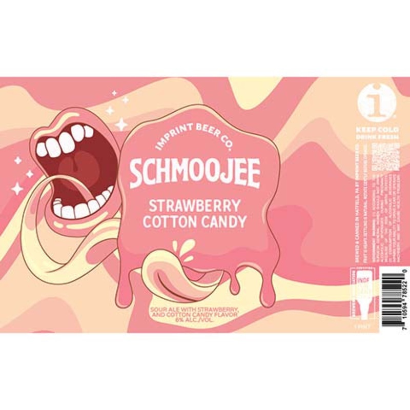 Imprint Schmoojee Strawberry Cotton Candy Sour Ale 16OZ SINGLE CAN