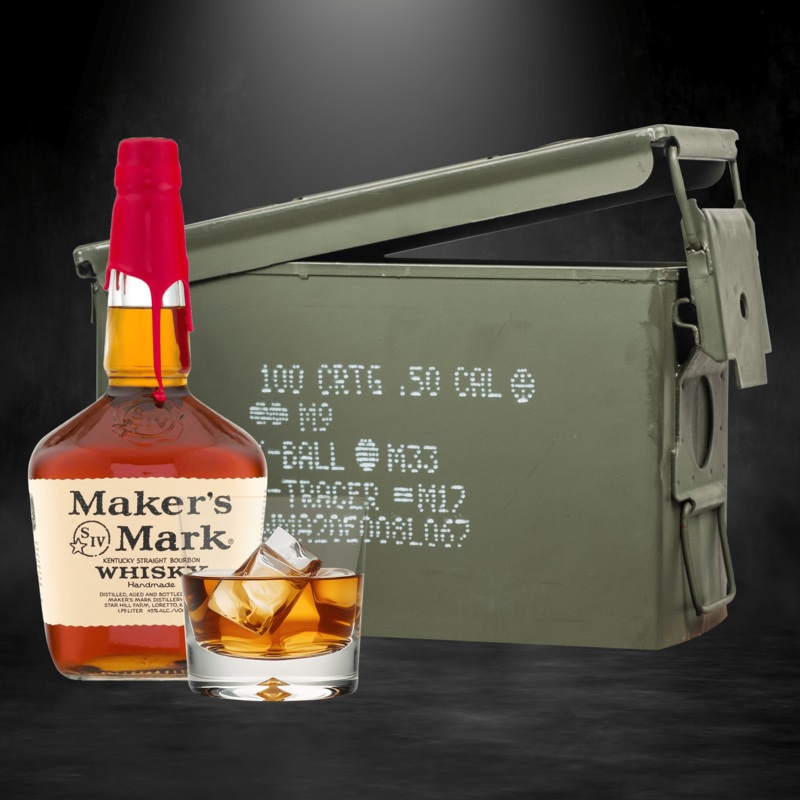 Makers Mark Ammo Can Gift Set