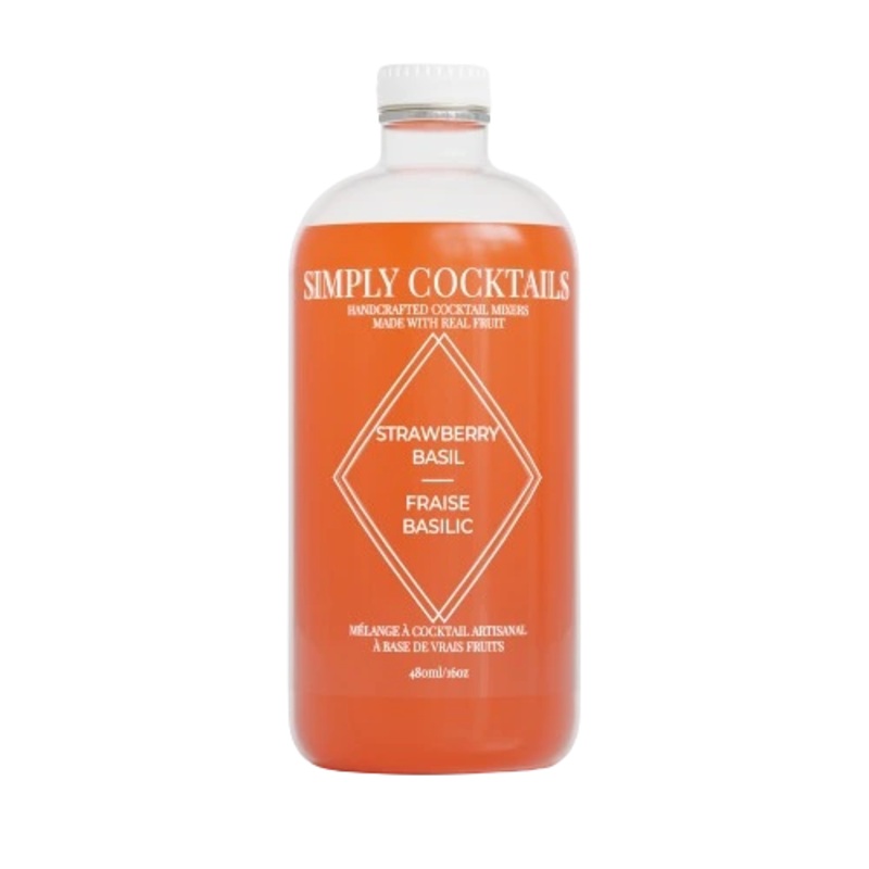 SIMPLY COCKTAILS STRAWBERRY BASIL 480ML @ Airdrie [1028235] 480 ml