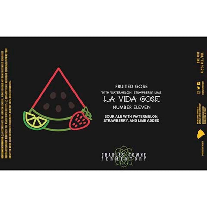 Charles Towne Fermentory La Vida Gose Number Eleven Sour 16OZ SINGLE CAN