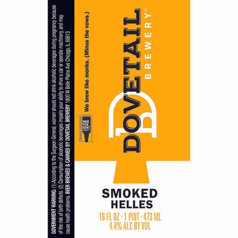 Dovetail Smoked Helles 16OZ SINGLE CAN