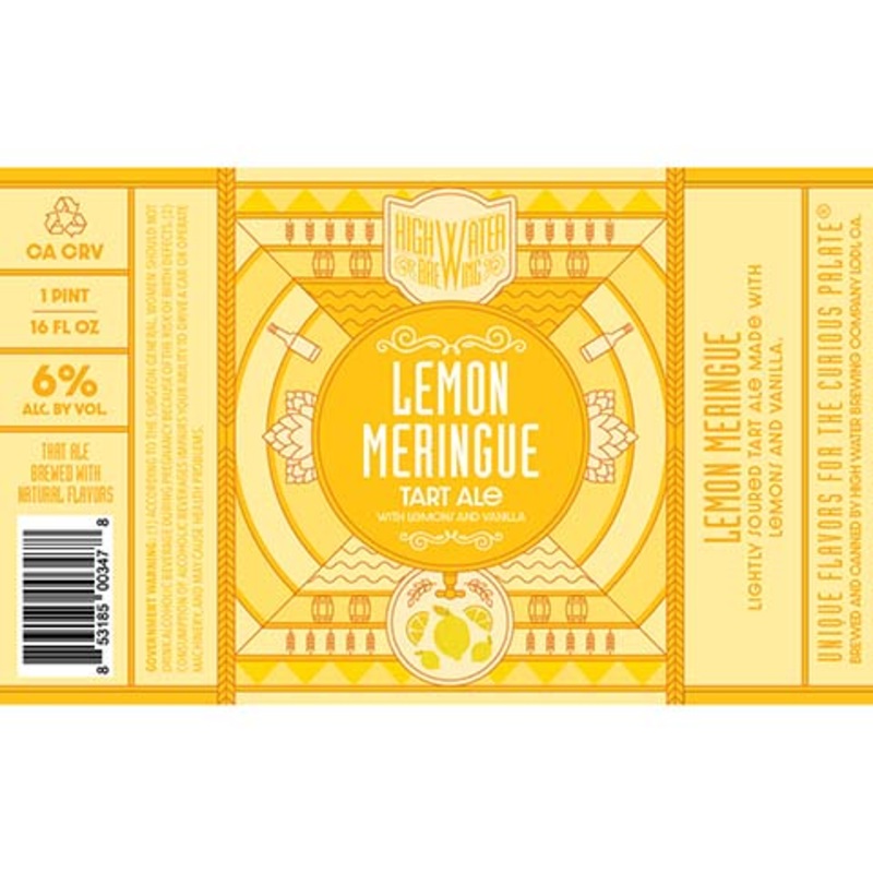 High Water Lemon Meringue Tart Ale 16OZ SINGLE CAN