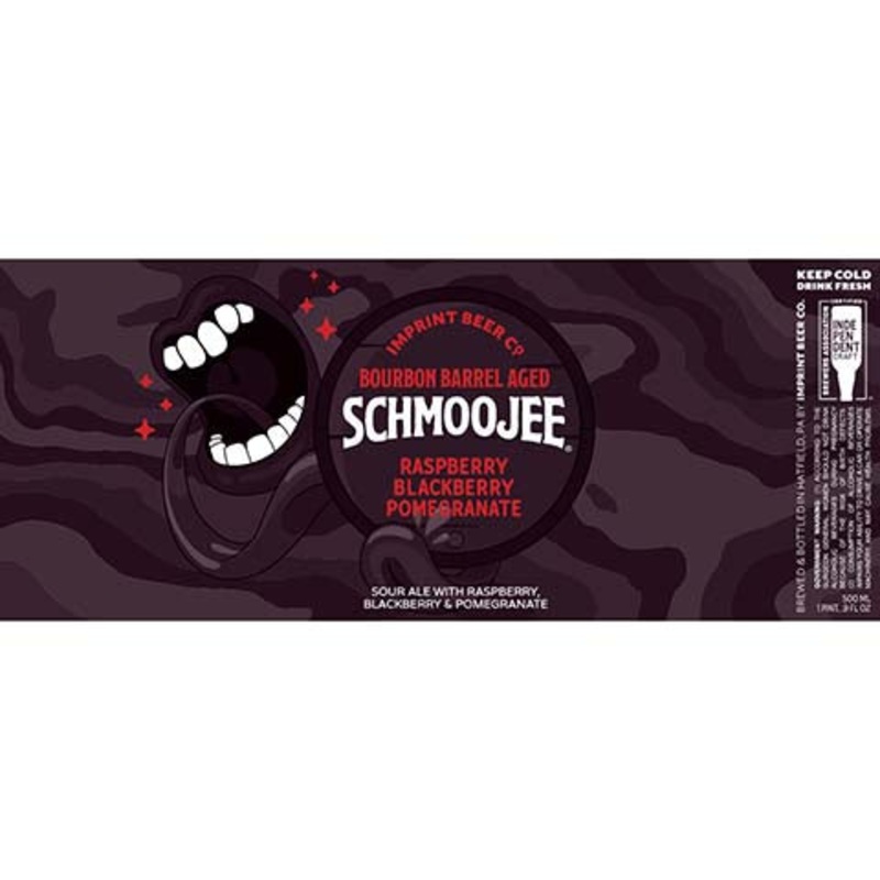 Imprint Beer Bourbon Barrel Aged Schmoojee Sour Ale (Raspberry, Blackberry, Pomegranate) 500ML BTL