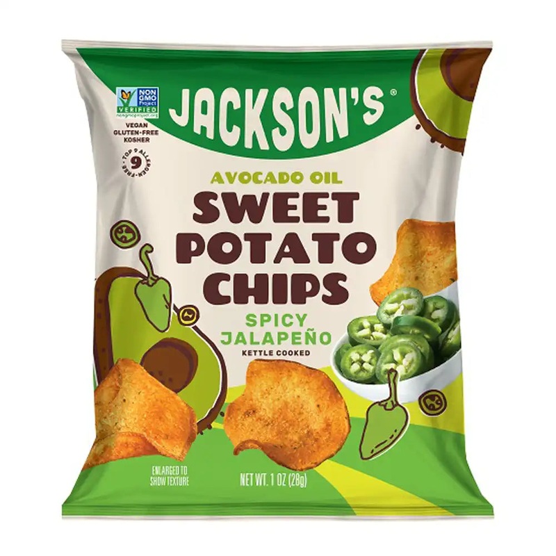 Jackson's Sweet Potato Kettle Chips Spicy Jalapeno (1 oz)