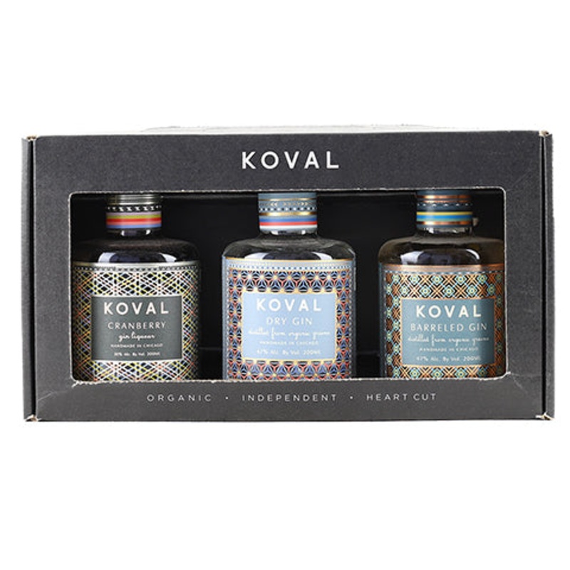 Koval  Gin Trio Gift Pack 3 x 200ML BTL