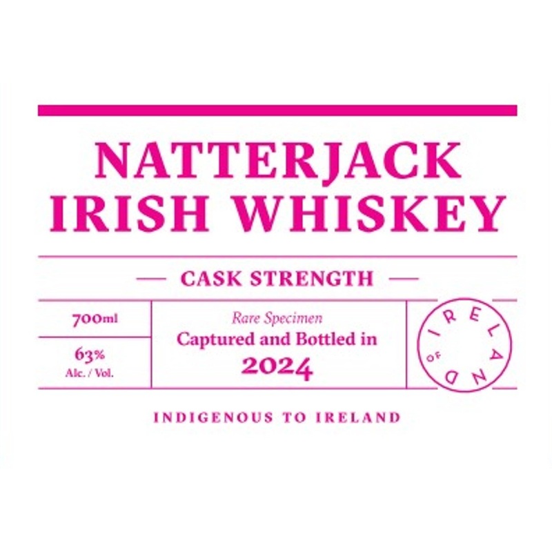 Natterjack Cask Strength Irish Whiskey 700ml