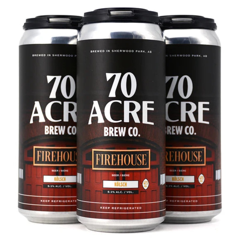 70 ACRE FIREHOUSE KOLSCH 473ML 4PK CAN @ Sage Hill [1041183] 1892 ml