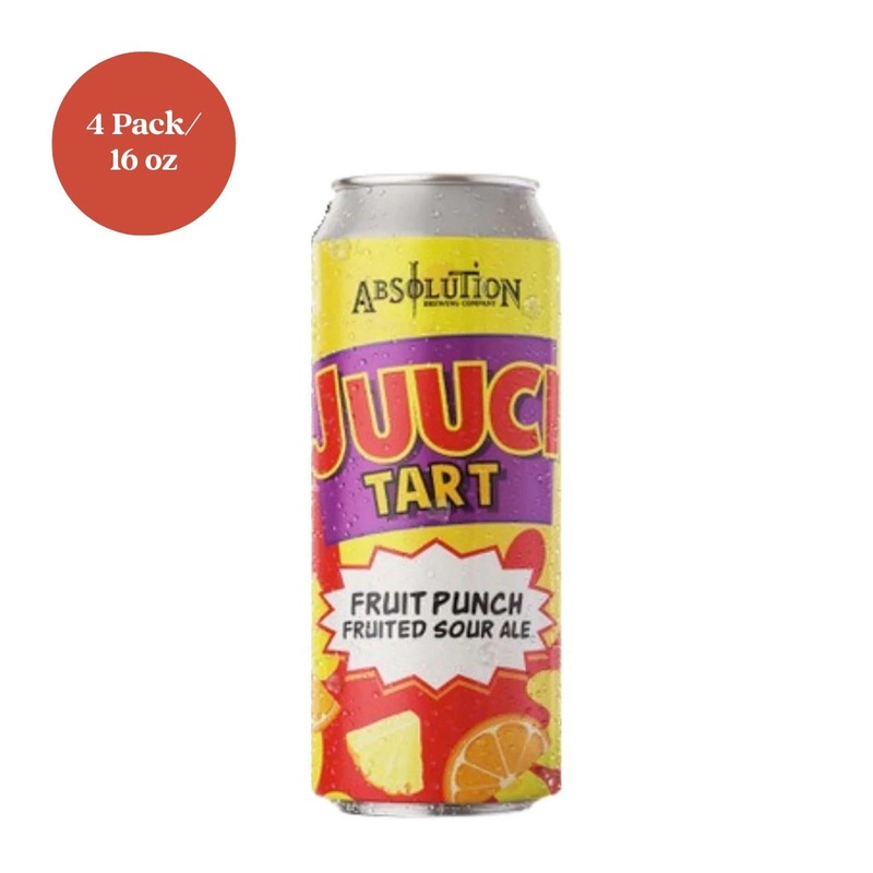 Absolution Juuci Tart Fruit Punch Fruited Sour Ale 4pk 16 fl oz cans
