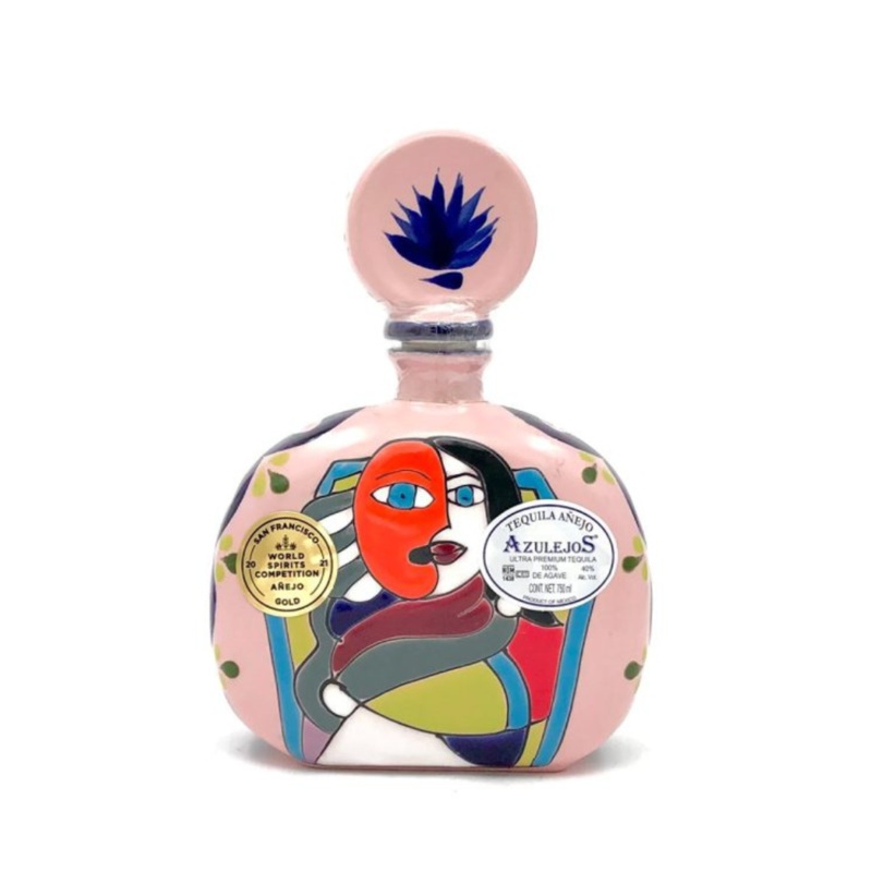 Azulejos Ultra Premium Tequila Aejo Tequila 750mL (Pink) Image 1
