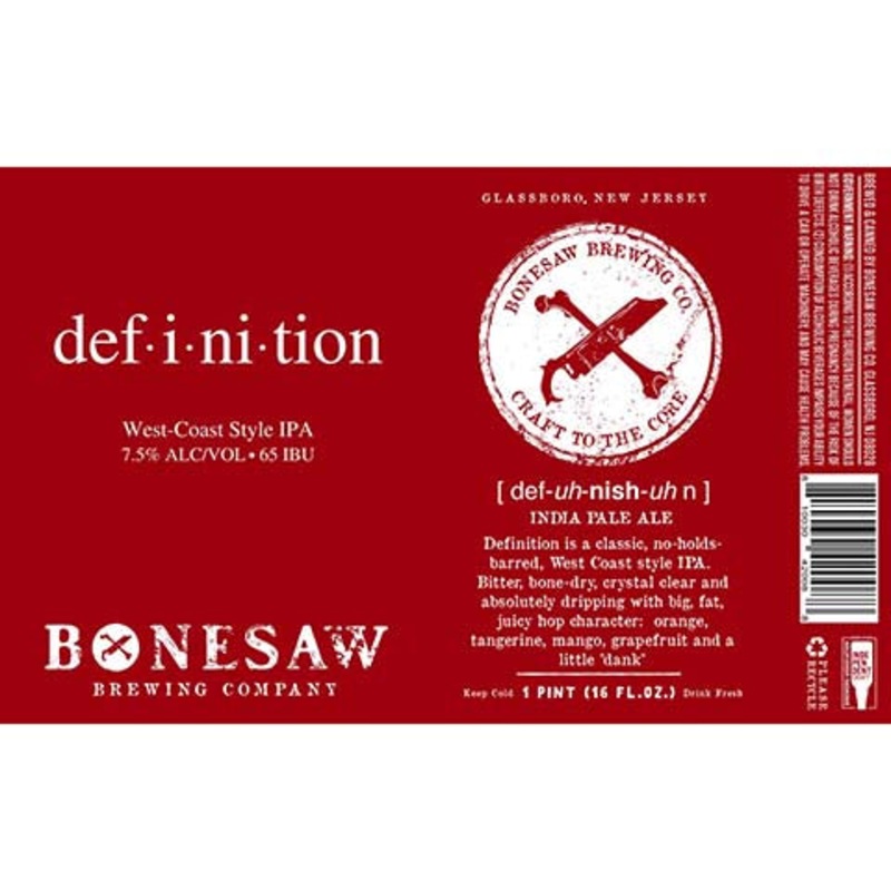 Bonesaw Definition West-Coast IPA 16OZ SINGLE CAN