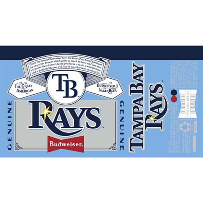 Budweiser TB Rays 12OZ SINGLE CAN