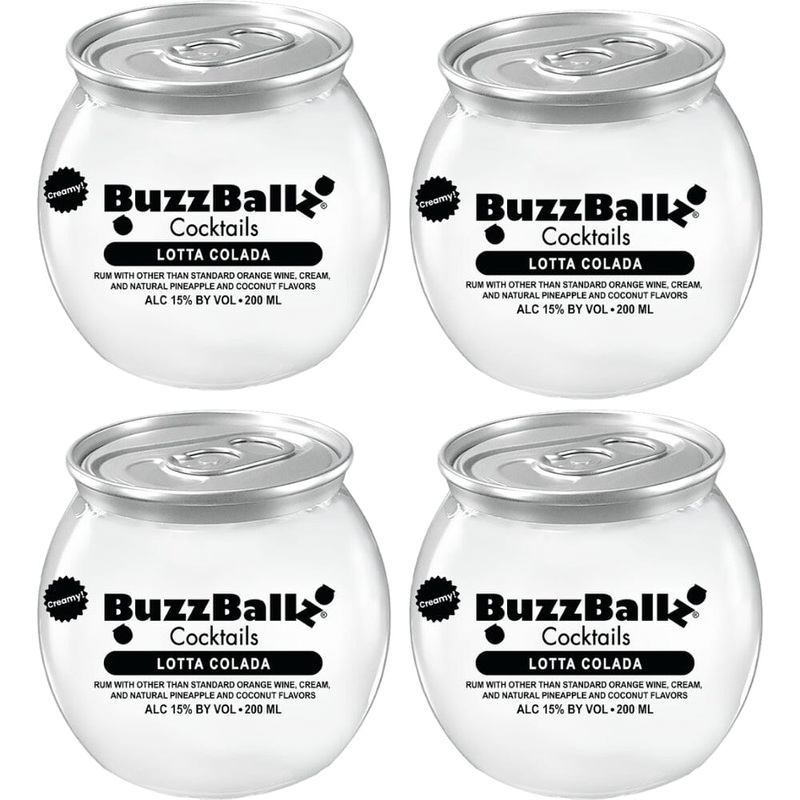 Buzzballz Lotta Colada Pre-Mixed Cocktails 4-Pack