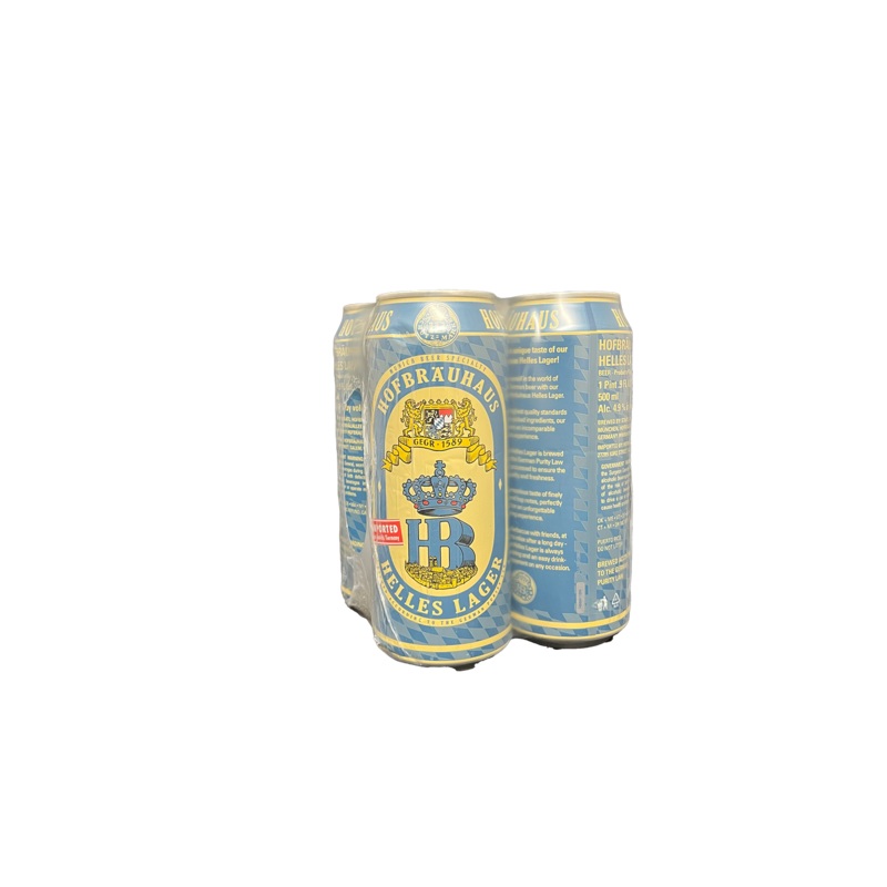 Hofbrauhaus Helles Lager 4 Pack Cans