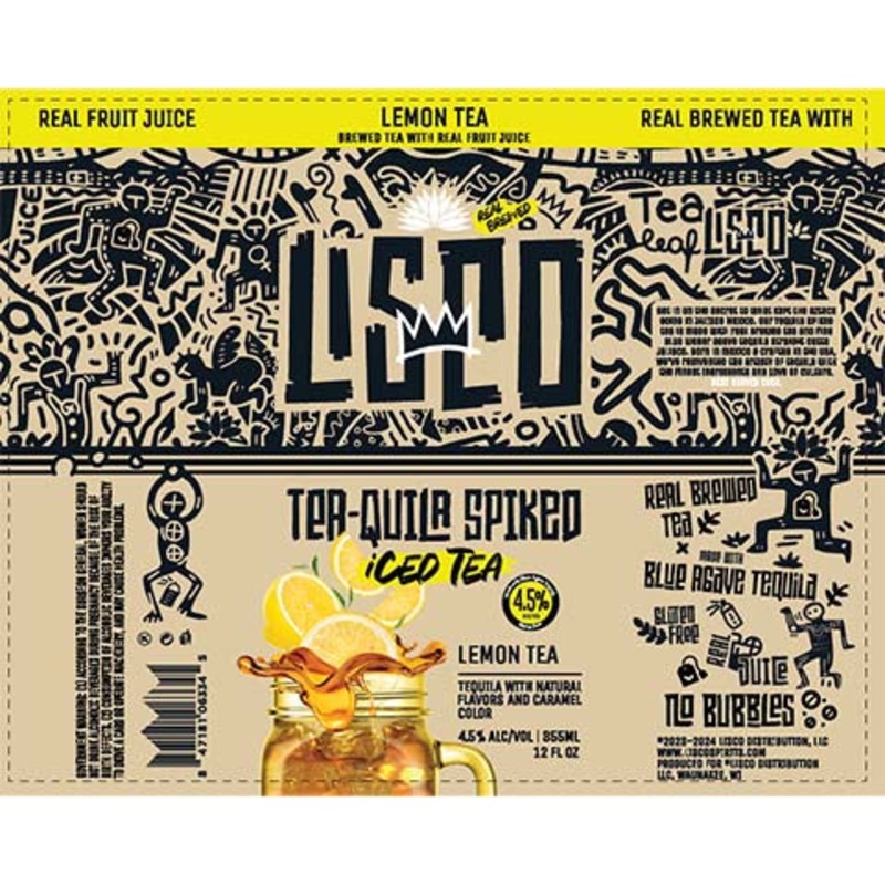 Lisco Lemon Tea 12OZ SINGLE CAN