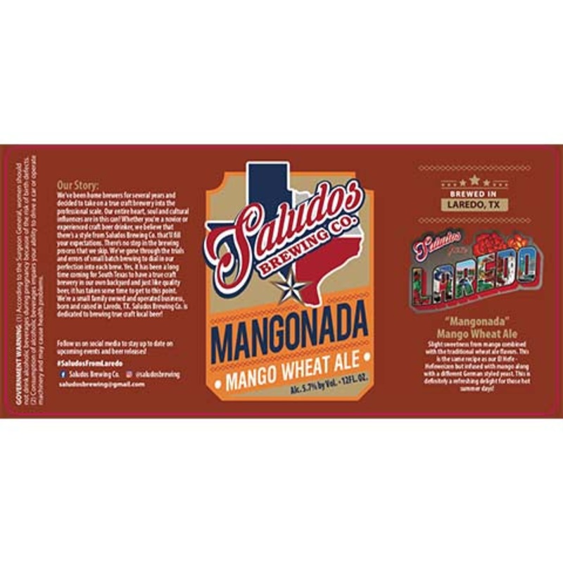 Saludos Mangonada Wheat Ale 12OZ SINGLE CAN