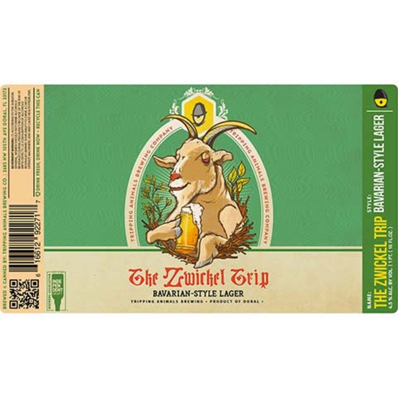 Tripping Animals The Zwickel Trip Lager 16OZ SINGLE CAN