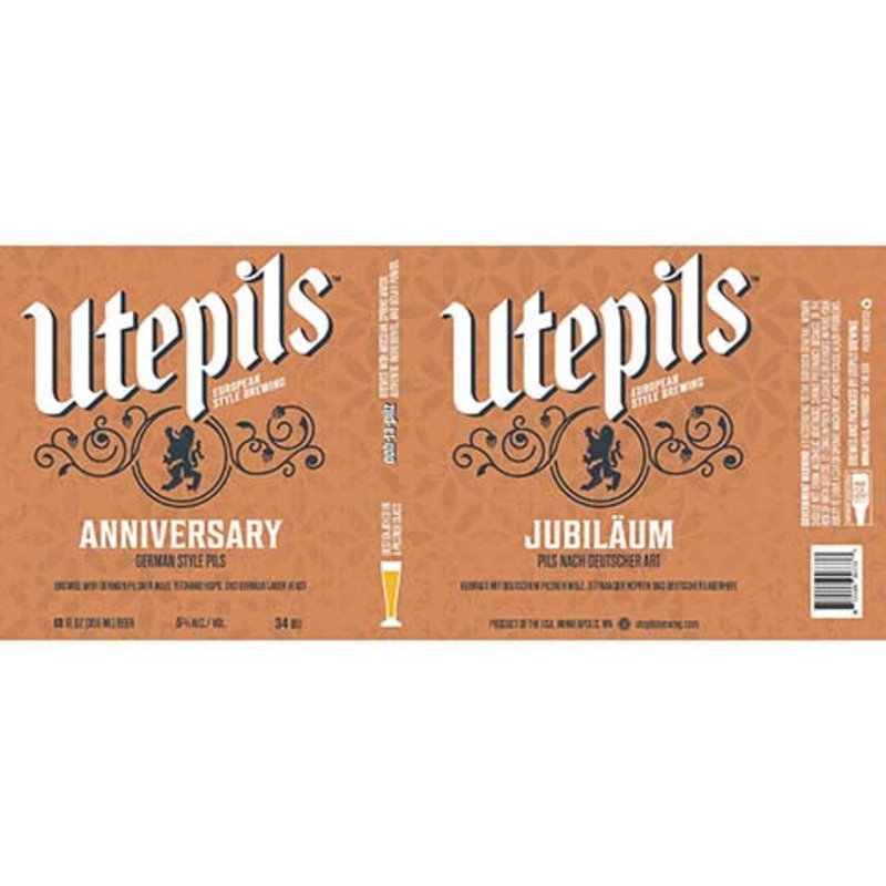Utepils Anniversary German Pils 16OZ SINGLE CAN