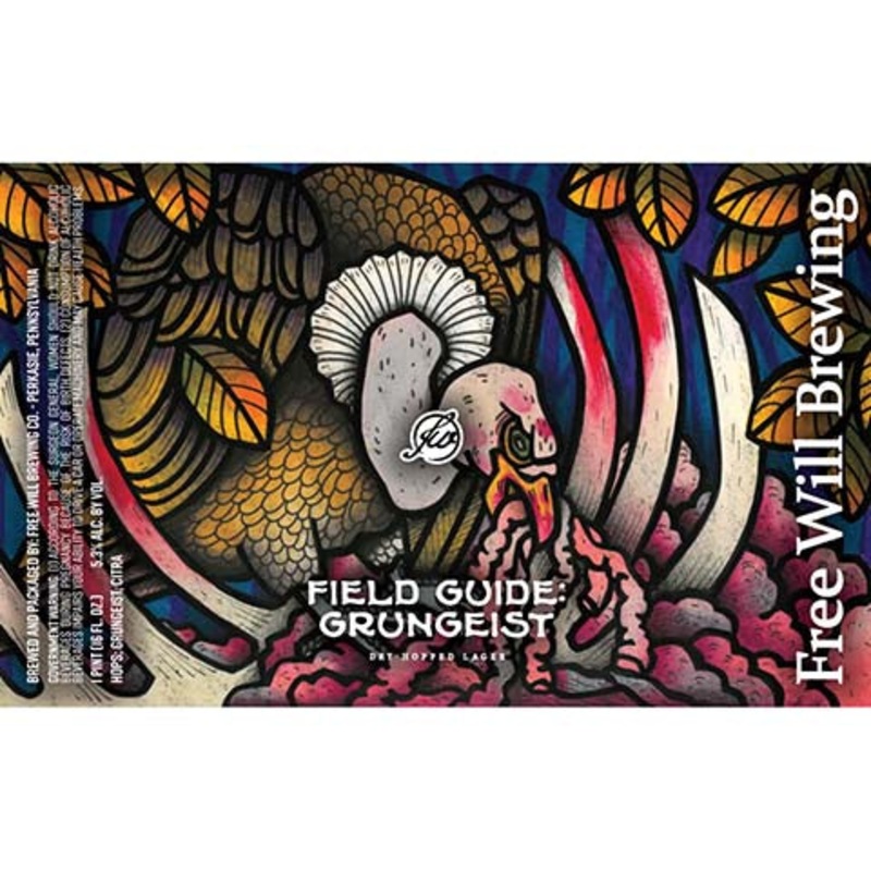 Free Will Field Guide: Grungeist Lager 16OZ SINGLE CAN