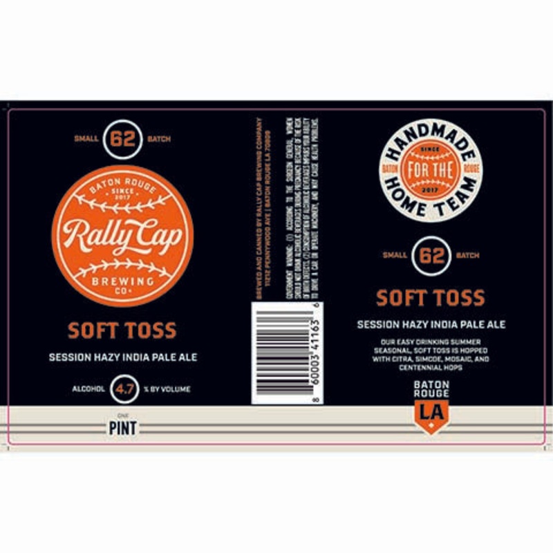 Rally Cap Soft Toss Session Hazy IPA 16OZ SINGLE CAN