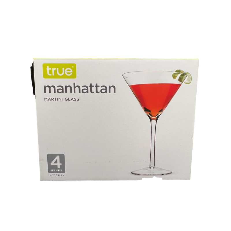 True Manhattan Martini 12 oz Glass 4 Pack
